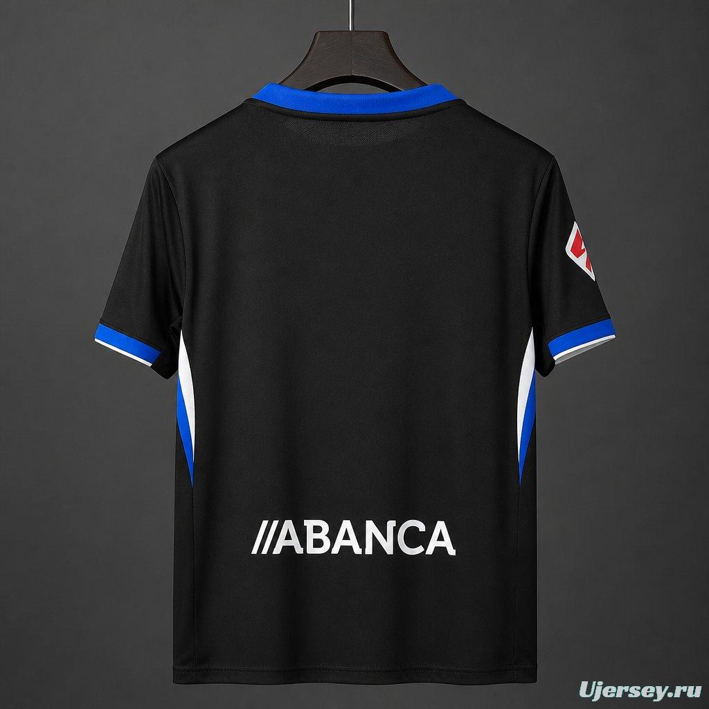 26/27 Deportivo La Coruna Away Black Jersey