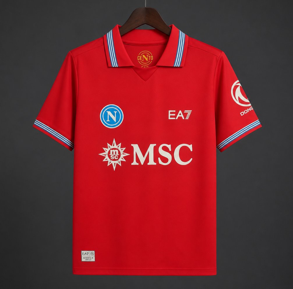 26/27 SSC Napoli Away Red Jersey