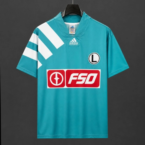 Retro 93/94 Legia Warsaw Away Teal Jersey