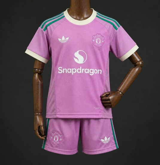 26/27 Kids Manchester United Purple Goalkeeper Jersey