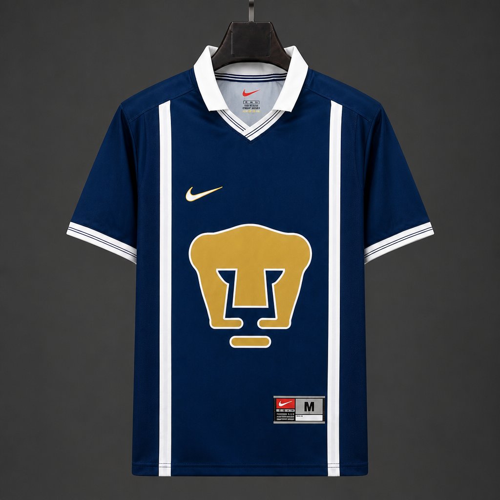 Retro 99/00 Pumas UNAM Home Navy Blue Jersey