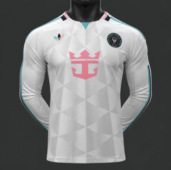 Player Version 26/27 Inter Miami Long Sleeve White Jersey