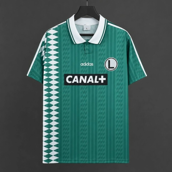 Retro 95/96 Legia Warszawa Away Green Jersey