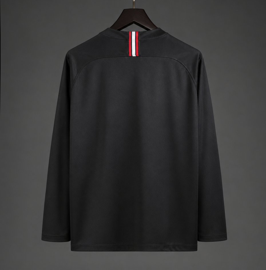 Retro 18/19 PSG Black Long Sleeve Champions League Jersey