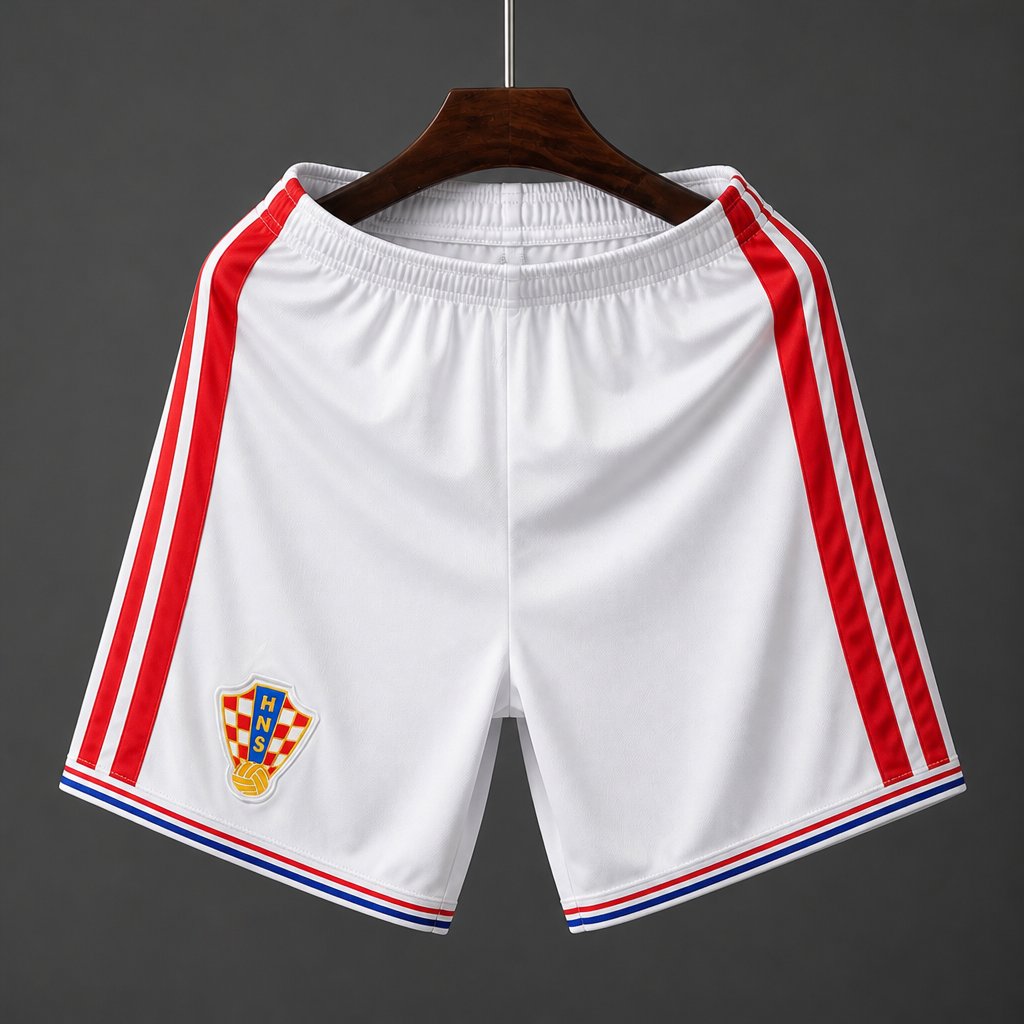 26/27 Croatia Home White Shorts