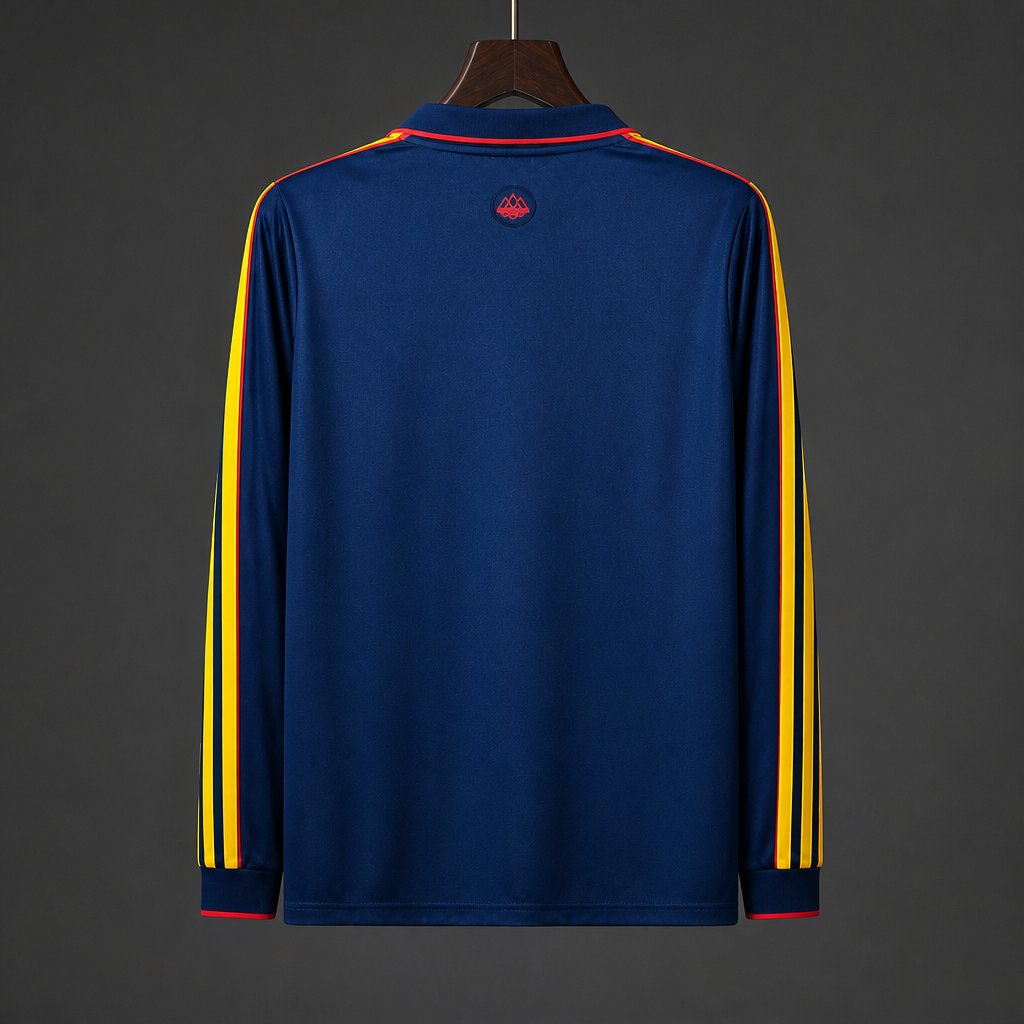 26/27 Arsenal SPZL FC Long Sleeve Navy Blue Polo Shirt