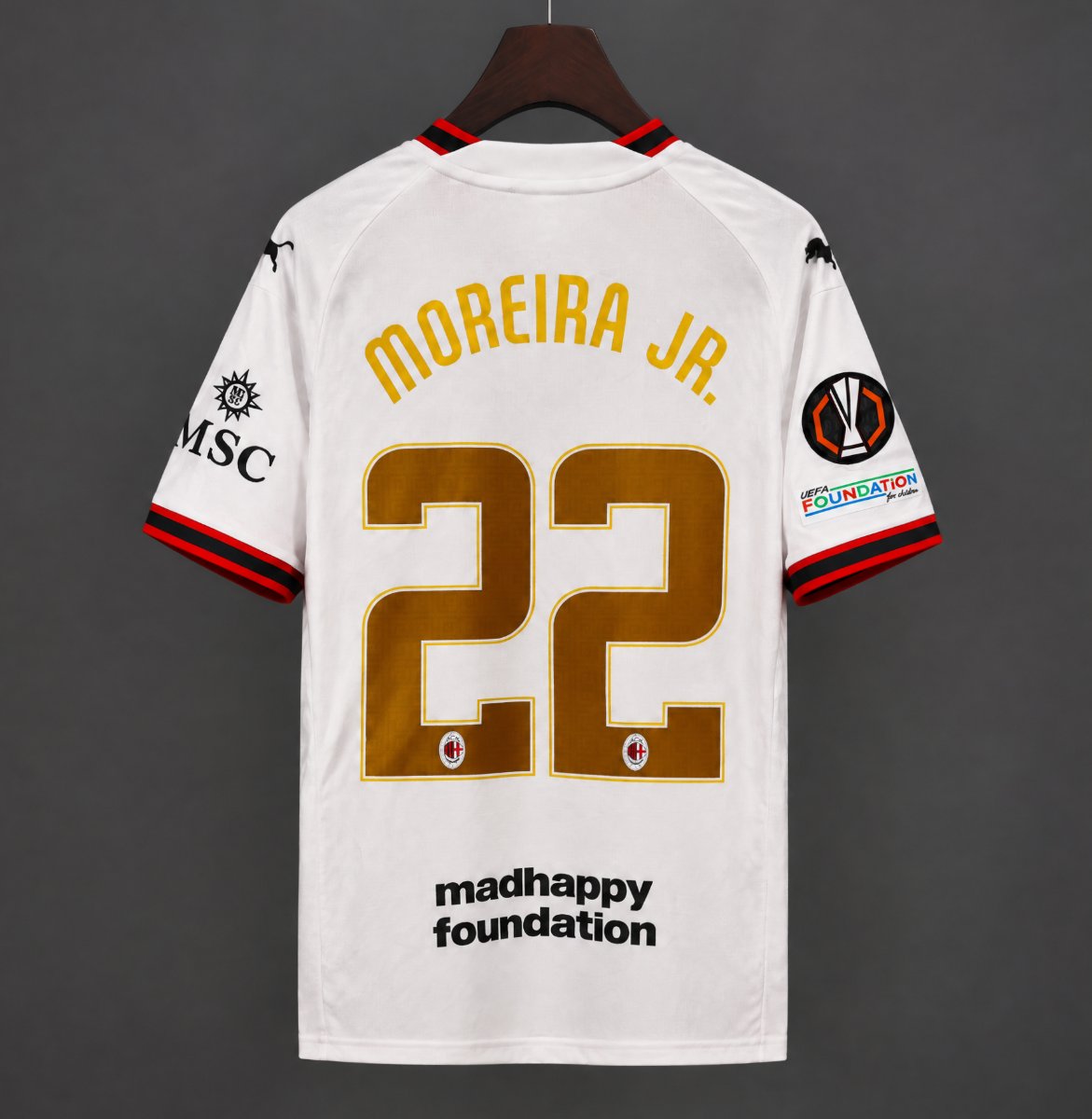 26/27 AC Milan x Slam Jam Grey Special Limited Edition Jersey With Nations League Printing and patch