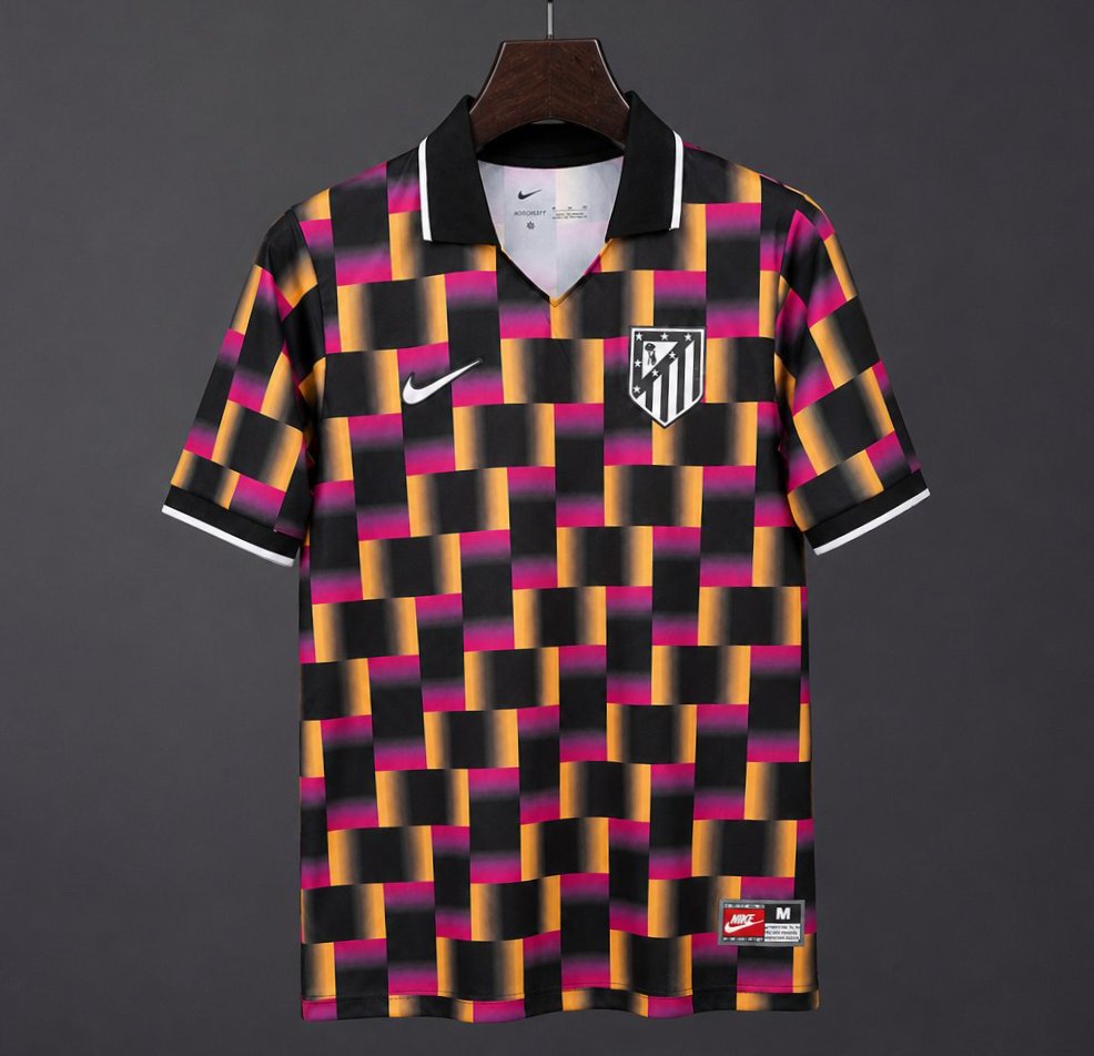 26/27 Atlético Madrid Special Edition Glitch Pattern Polo Jersey